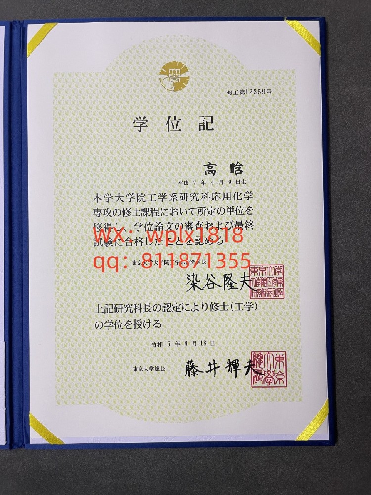 东京大学毕业证成绩单及认证
