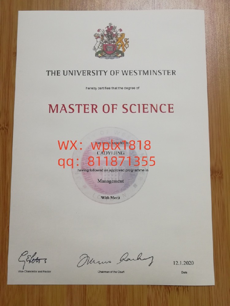 威斯敏斯特大学毕业证成绩单及认证